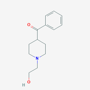 molecular formula C14H19NO2 B12949146 (1-(2-Hydroxyethyl)piperidin-4-yl)(phenyl)methanone 