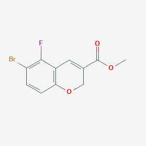 molecular formula C11H8BrFO3 B12949153 Methyl 6-bromo-5-fluoro-2H-chromene-3-carboxylate 