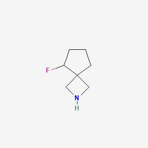 molecular formula C7H12FN B12949170 5-Fluoro-2-azaspiro[3.4]octane 