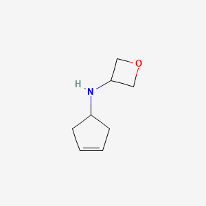 molecular formula C8H13NO B12949183 N-(Cyclopent-3-en-1-yl)oxetan-3-amine 