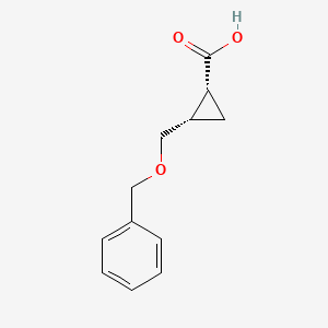 Rel-(1R,2S)-2-((benzyloxy)methyl)cyclopropane-1-carboxylic acid