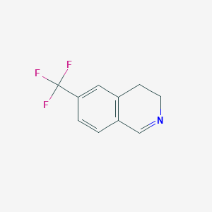 molecular formula C10H8F3N B12949196 6-(Trifluoromethyl)-3,4-dihydroisoquinoline 