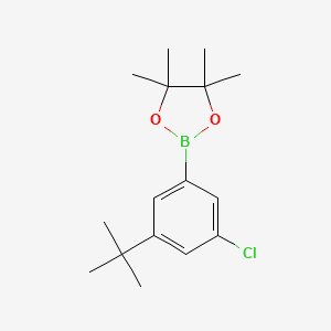 molecular formula C16H24BClO2 B12949206 2-(3-(tert-Butyl)-5-chlorophenyl)-4,4,5,5-tetramethyl-1,3,2-dioxaborolane 