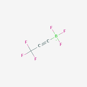 molecular formula C3BF6- B12949225 Trifluoro(3,3,3-trifluoroprop-1-yn-1-yl)borate 