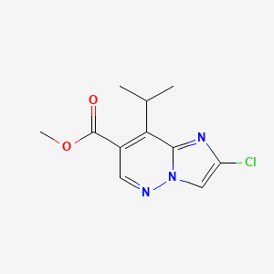 Methyl 2-chloro-8-isopropylimidazo[1,2-b]pyridazine-7-carboxylate