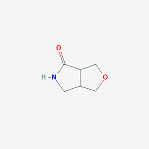 molecular formula C6H9NO2 B12949256 Hexahydro-4H-furo[3,4-c]pyrrol-4-one 