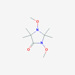 molecular formula C9H18N2O3 B12949270 1,3-Dimethoxy-2,2,5,5-tetramethylimidazolidin-4-one CAS No. 88571-42-0