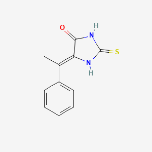 molecular formula C11H10N2OS B12949277 (Z)-5-(1-Phenylethylidene)-2-thioxoimidazolidin-4-one 