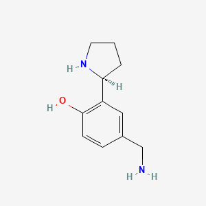 (S)-4-(Aminomethyl)-2-(pyrrolidin-2-yl)phenol