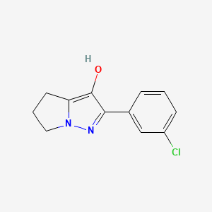 2-(3-Chlorophenyl)-5,6-dihydro-4H-pyrrolo[1,2-b]pyrazol-3-ol