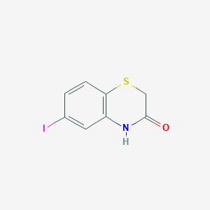 molecular formula C8H6INOS B12949315 6-Iodo-2H-benzo[b][1,4]thiazin-3(4H)-one 