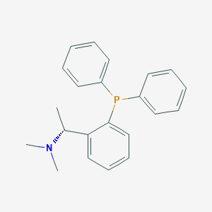 molecular formula C22H24NP B12949317 (R)-1-(2-(Diphenylphosphanyl)phenyl)-N,N-dimethylethan-1-amine 