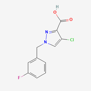 4-Chloro-1-(3-fluorobenzyl)-1H-pyrazole-3-carboxylic acid