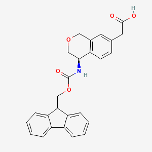 (R)-2-(4-((((9H-Fluoren-9-yl)methoxy)carbonyl)amino)isochroman-7-yl)acetic acid