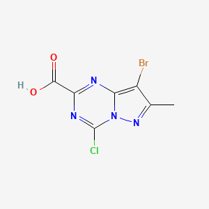 8-Bromo-4-chloro-7-methylpyrazolo[1,5-a][1,3,5]triazine-2-carboxylic acid