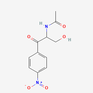 N-[1-(hydroxymethyl)-2-(4-nitrophenyl)-2-oxoethyl]acetamide