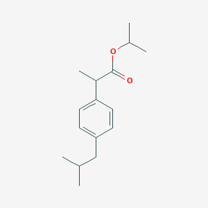 molecular formula C16H24O2 B129494 异丙基 2-(4-异丁基苯基)丙酸酯 CAS No. 64622-17-9