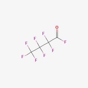 molecular formula C4F8O B1294944 Butanoyl fluoride, heptafluoro- CAS No. 335-42-2