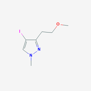 molecular formula C7H11IN2O B12949459 4-Iodo-3-(2-methoxyethyl)-1-methyl-1H-pyrazole 