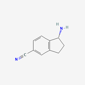 (R)-1-Amino-2,3-dihydro-1H-indene-5-carbonitrile