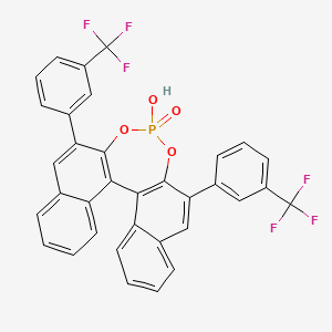 13-hydroxy-10,16-bis[3-(trifluoromethyl)phenyl]-12,14-dioxa-13λ5-phosphapentacyclo[13.8.0.02,11.03,8.018,23]tricosa-1(15),2(11),3,5,7,9,16,18,20,22-decaene 13-oxide