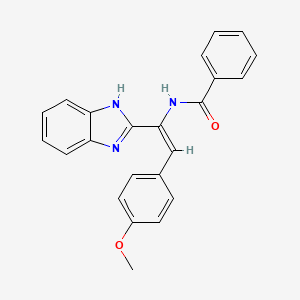 N-(1-(1H-Benzo[d]imidazol-2-yl)-2-(4-methoxyphenyl)vinyl)benzamide