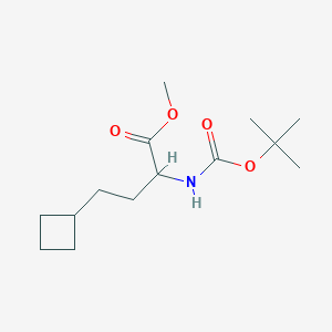 Methyl 2-((tert-butoxycarbonyl)amino)-4-cyclobutylbutanoate