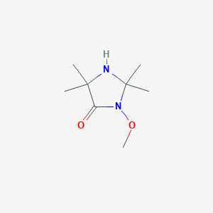 molecular formula C8H16N2O2 B12949493 3-Methoxy-2,2,5,5-tetramethylimidazolidin-4-one CAS No. 90277-91-1