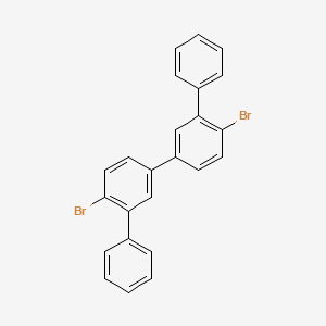 molecular formula C24H16Br2 B12949519 1-bromo-4-(4-bromo-3-phenylphenyl)-2-phenylbenzene 