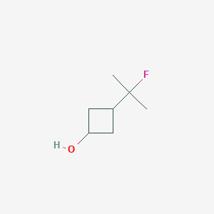 molecular formula C7H13FO B12949538 3-(2-Fluoropropan-2-yl)cyclobutan-1-ol 