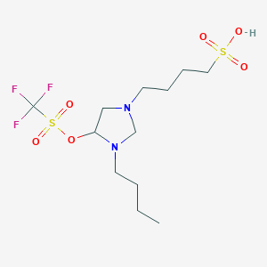 4-(3-Butyl-4-(((trifluoromethyl)sulfonyl)oxy)imidazolidin-1-yl)butane-1-sulfonic acid