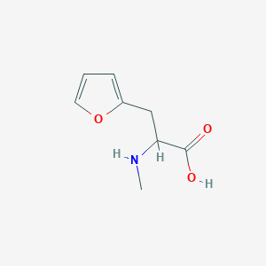 molecular formula C8H11NO3 B12949579 3-(Furan-2-yl)-2-(methylamino)propanoic acid 