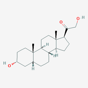 molecular formula C21H34O3 B129496 3alpha,21-Dihydroxy-5beta-pregnan-20-one CAS No. 567-03-3