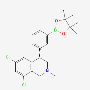 (S)-6,8-Dichloro-2-methyl-4-(3-(4,4,5,5-tetramethyl-1,3,2-dioxaborolan-2-yl)phenyl)-1,2,3,4-tetrahydroisoquinoline