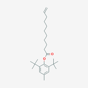 molecular formula C26H42O2 B12949654 2,6-Di-tert-butyl-4-methylphenyl undec-10-enoate 