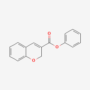 molecular formula C16H12O3 B12949655 phenyl 2H-chromene-3-carboxylate 