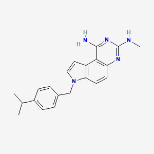 7-(4-Isopropylbenzyl)-N3-methyl-7H-pyrrolo[3,2-f]quinazoline-1,3-diamine