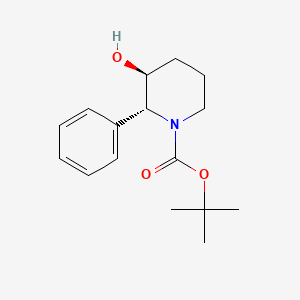 tert-Butyl (2R,3S)-3-hydroxy-2-phenylpiperidine-1-carboxylate