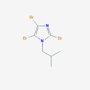 molecular formula C7H9Br3N2 B12949727 2,4,5-Tribromo-1-isobutyl-1H-imidazole 