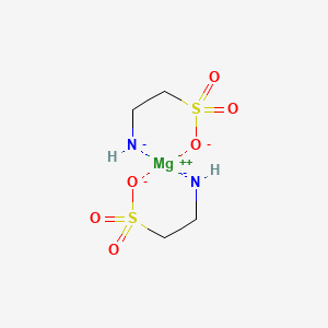 molecular formula C4H10MgN2O6S2-2 B12949735 Magnesium taurinate CAS No. 92785-94-9