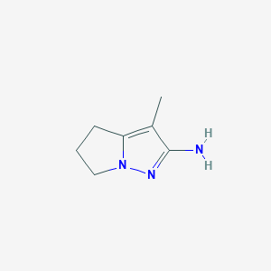 3-Methyl-5,6-dihydro-4H-pyrrolo[1,2-b]pyrazol-2-amine