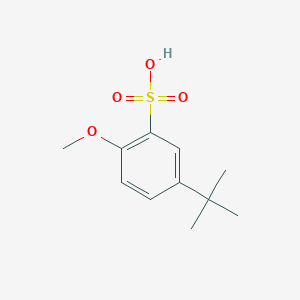 molecular formula C11H16O4S B12949791 5-(tert-Butyl)-2-methoxybenzenesulfonic acid 