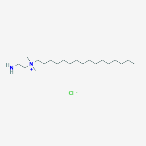 molecular formula C20H45ClN2 B12949798 N-(2-Aminoethyl)-N,N-dimethylhexadecan-1-aminium chloride CAS No. 66320-41-0