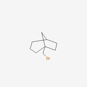 molecular formula C9H15Br B12949799 1-(Bromomethyl)bicyclo[3.2.1]octane 