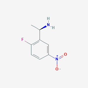 (R)-1-(2-Fluoro-5-nitrophenyl)ethan-1-amine