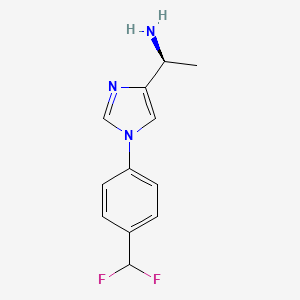 (S)-1-(1-(4-(Difluoromethyl)phenyl)-1H-imidazol-4-yl)ethan-1-amine