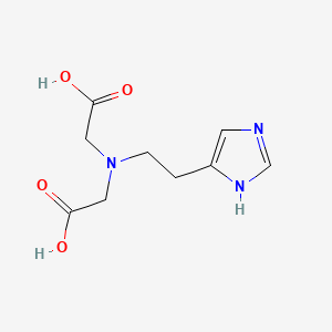 molecular formula C9H13N3O4 B12949832 2,2'-((2-(1H-Imidazol-4-yl)ethyl)azanediyl)diacetic acid CAS No. 744190-30-5