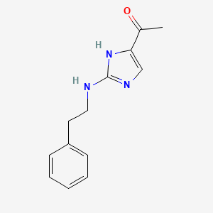 1-{2-[(2-Phenylethyl)amino]-1H-imidazol-5-yl}ethan-1-one