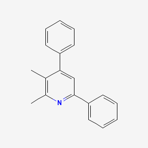 molecular formula C19H17N B12949862 2,3-Dimethyl-4,6-diphenylpyridine 