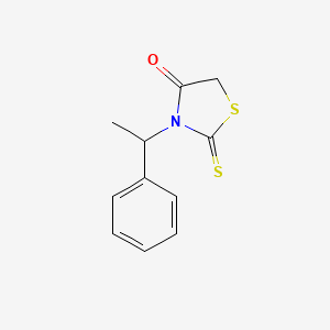 molecular formula C11H11NOS2 B1294988 4-Thiazolidinone, 3-(1-phenylethyl)-2-thioxo- CAS No. 23538-08-1